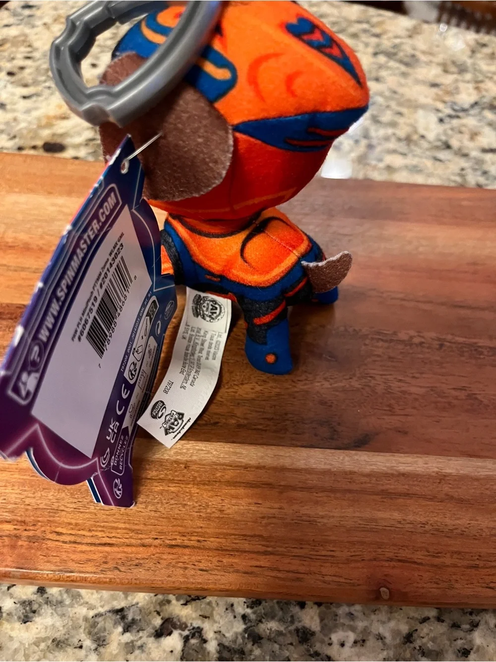Nickelodeon PAW Patrol Chase Plush Keychain - Brown, Blue & Orange